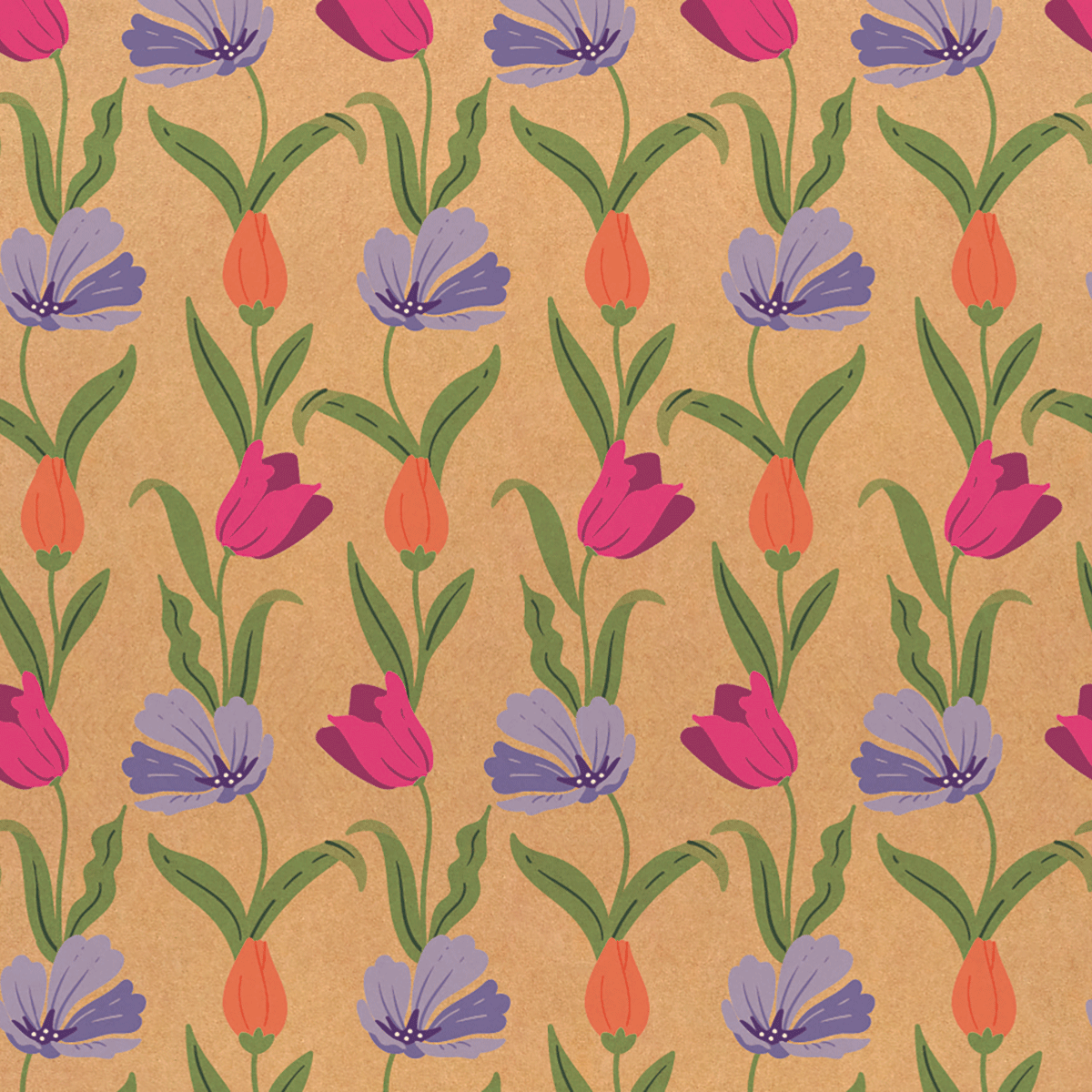 6166025221 - PMED KRAFT TULIPANES COLORIDOS