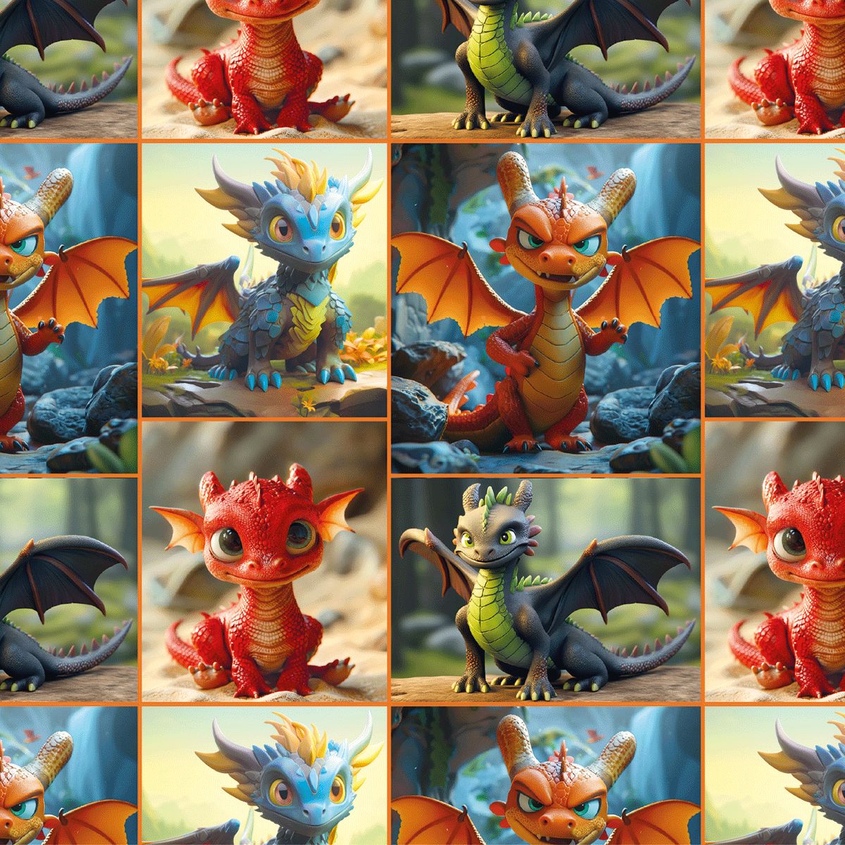 6160025538 - PMED DRAGONCITOS DE COLORES